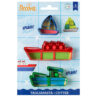 SET OF 3 COOKIE CUTTERS SWEET GAME BATTLESHIP - Image 2