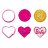 SET OF 2 COOCKIE CUTTERS BARBIE