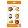 SUGAR DECORATIONS JUNGLE ANIMALS 5CM 6PCS - Image 2
