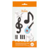 SUGAR DECORATIONS MUSICAL INSTRUMENTS 6PCS - Image 2