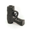 CANDLEHOLDER GUN BLACK 12X12CM