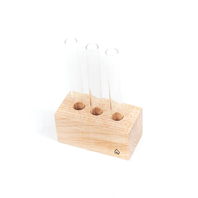 LEFT OVER VASES WITH TUBES 10X5X16CM