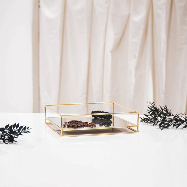 MIRROR TRAY SQUARE 26X26X7CM - Image 3