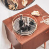 MIRROR TRAY ROUND GOLD 31X31X7CM - Image 2