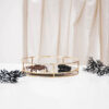 MIRROR TRAY ROUND GOLD 31X31X7CM - Image 3