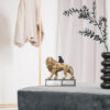 GOLDEN LION WITH MONKEY 20X8X15.5CM - Image 2