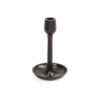 CANDLEHOLDER ZWART 10.5X10.5X17CM