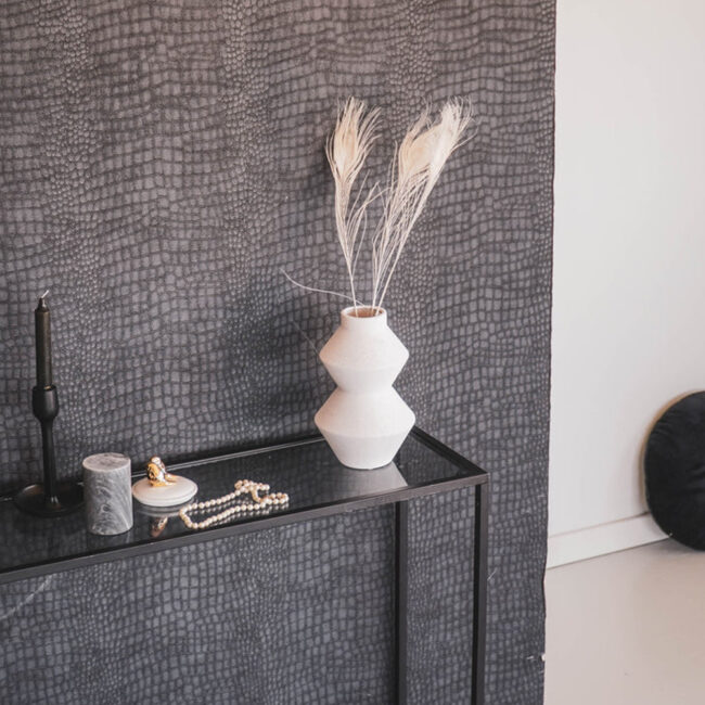 VASE ORGANIC SHAPE WHITE 13X13X22CM - Image 3