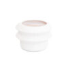 PLANTER ORGANIC SHAPE WHITE 19X19X13CM