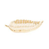 PLATE GOLDEN LEAF 14X7.5X2CM