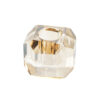 CANDLEHOLDER CRYSTAL GREY 5X5X5CM