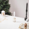CANDLEHOLDER CRYSTAL GREY 5X5X7CM - Image 2