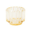 TEALIGHT HOLDER AMBER 8X6.5CM
