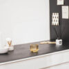 TEALIGHT HOLDER AMBER 8X6.5CM - Image 3