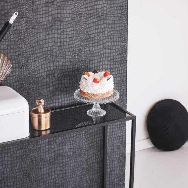 CAKE PLATE CLEAR GLASS 20X9CM - Image 4