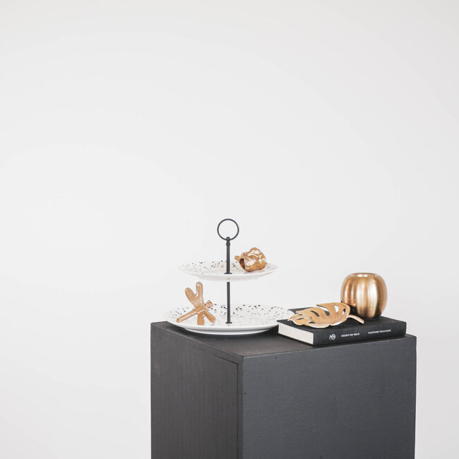ETAGERE WHITE & BLACK 28X23CM - Image 3
