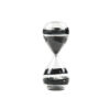 HURRICANE STRIPES GLASS BLACK 6.5X6.5X16CM