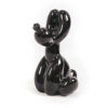 POOPING BALLOON DOG BLACK 24X9X14CM