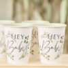 PAPER CUPS BOTANICAL HEY BABY 8X9CM 8PCS - Image 2