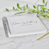 WEDDING GUEST BOOK BLACK & WHITE 21.5X21.5CM - Image 2