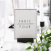 TABLE NUMBER CARDS 1-12 & BLACK WOODEN BASE 23X15CM - Image 2