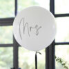 LATEX BALLOON MRS WHITE 91CM - Image 2