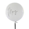 LATEX BALLOON MRS WHITE 91CM