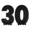 BALLOON MOSAIC FRAME DECOR 30TH BLACK 57X83CM