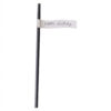 PAPER STRAWS HAPPY BIRTHDAY BLACK 20CM 16PCS