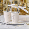 PAPER STRAWS HAPPY BIRTHDAY BLACK 20CM 16PCS - Image 2