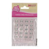 EDIBLE JELLY DIAMONDS CLEAR 10MM 20PCS