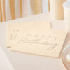 NAPKINS HAPPY BIRTHDAY BEACH & GOLD 16X16CM 16PCS - Image 2