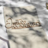 PLACE SETTING WOODEN JUST MARRIED 14X7CM 6PCS - Image 2