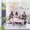 BALLOON ARCH KIT TEAM BRIDE WHITE PINK & CONFETTI 55PCS - Image 2