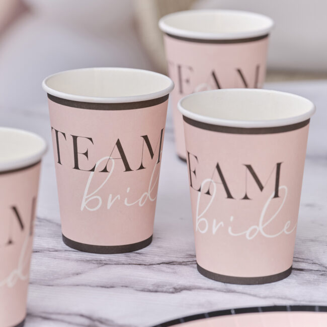 PAPER CUP TEAM BRIDE 266ML 8PCS - Image 3