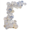 ARCH KIT LATEX BALLOONS HEN PARTY WHITE & SILVER 75PCS
