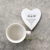 HEART COASTER "FILL YOUR LIFE WITH ADVENTURE" 10X11X0.5CM - Image 2