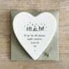 HEART COASTER "FILL YOUR LIFE WITH ADVENTURE" 10X11X0.5CM - Image 3