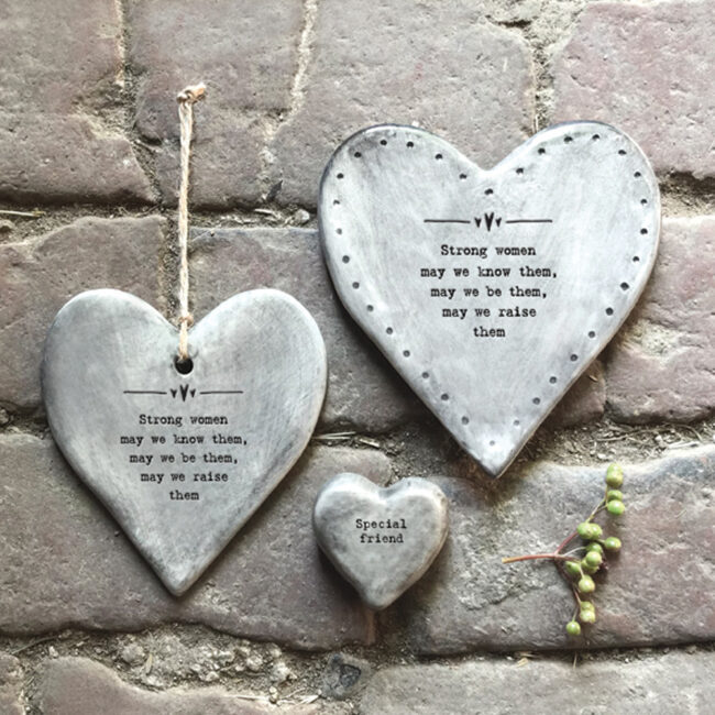 COASTER RUSTIC HEART "STRONG WOMEN" 9.5X11X0.8CM - Image 3