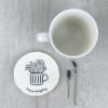 FLOWERS IN MUG COASTER "SENDING YOU THE BIGGEST HUG" 9.8X9.7X0.8CM - Image 2