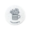 FLOWERS IN MUG COASTER "SENDING YOU THE BIGGEST HUG" 9.8X9.7X0.8CM