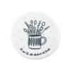 FLOWERS IN MUG COASTER "FILL YOUR LIFE WITH ADVENTURES" 9.8X9.7X0.8CM