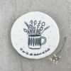 FLOWERS IN MUG COASTER "FILL YOUR LIFE WITH ADVENTURES" 9.8X9.7X0.8CM - Image 3