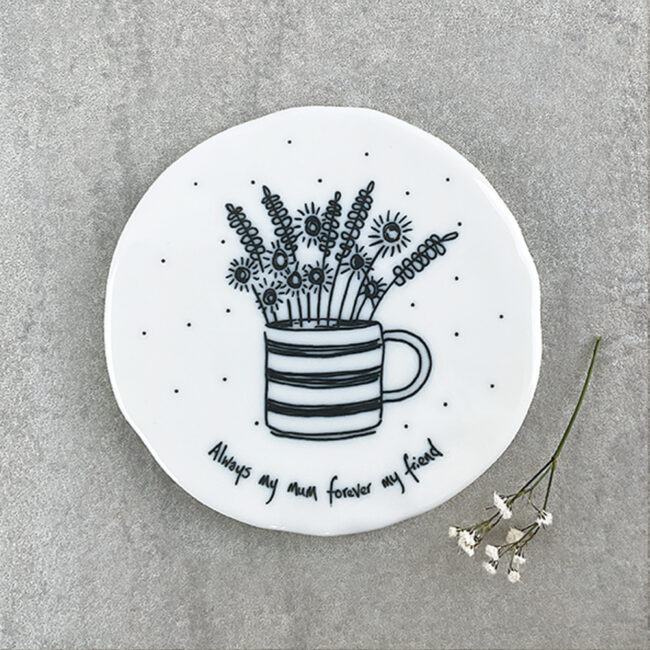 FLOWERS IN MUG COASTER "YOU ARE CAPABLE OF AMAZING THINGS" 9.8X9.7X0.8CM - Image 4