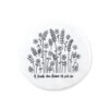 TALL FLOWERS COASTER "IF FRIENDS WERE FLOWERS" 9.8X9.7X0.8CM