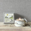 BOXED CANDLE "MAY YOUR TROUBLES BE LESS" 8X8X5CM