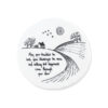 COUNTRYSIDE COASTER "MAY YOUR TROUBLES BE LESS" 9.8X9.7X0.8CM