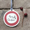 TAG ROUND MERRY CHRISTMAS 5.6X5.1X0.02CM