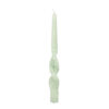 CANDLE SWIRLY GREEN 2.1X2.1X25CM 4PCS