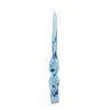 CANDLE SWIRLY BLUE 2.1X2.1X25CM 4PCS
